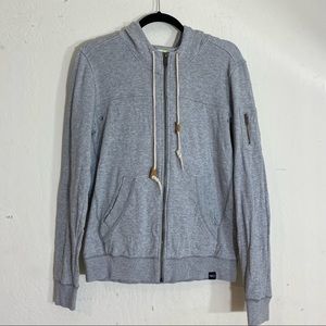 Adidas Neo gray Zip Up Hoodie women's small gorpcore athletic wardrobe essential